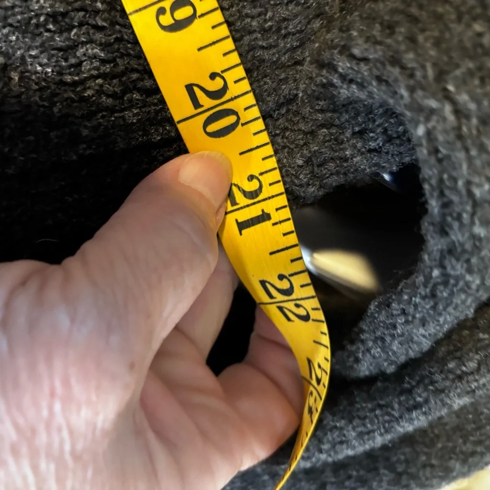 Women's Charcoal Gray Blazer‎ Long Line Cardigan  Wool Sweater